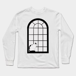 Cat at the window Long Sleeve T-Shirt